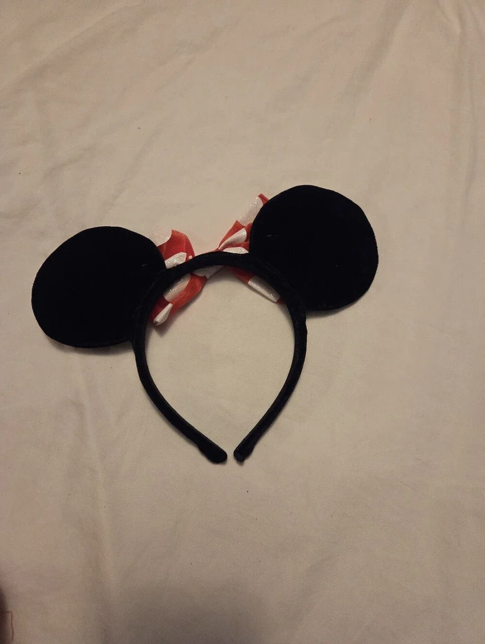 Disney Minnie Mouse Costume Glitter Puffy Skirt with Mickey Ears Bow Headband 2T
